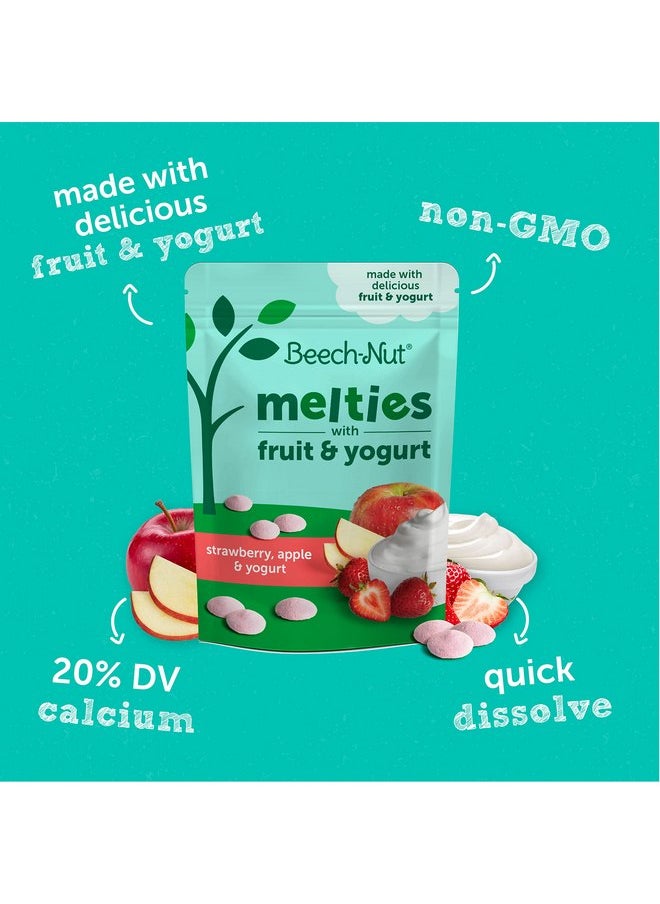 Beech-Nut Melties Baby & Toddler Snack Melts, Strawberry Apple Yogurt, 1 oz (7 Pack)