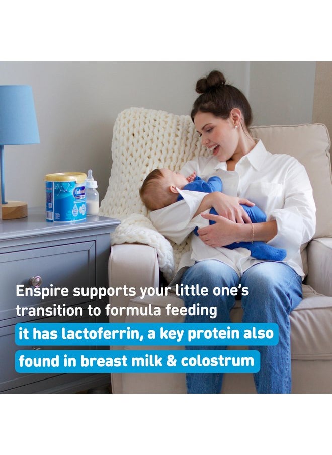 Enfamil Enspire Optimum Baby Formula, with Immune-Supporting Lactoferrin, Our Closest Formula to Breast Milk, Brain Building DHA, Dual Prebiotics, Infant Formula Powder, Baby Milk, 20.5 Oz