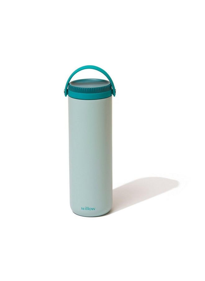 Willow - Portable Breastmilk Cooler - Keeps Breast Milk Cold for 24 Hours - Stainless Steel - Insulated - Reuseable - Breastfeeding Essentials - Storage Container w/Gel Ice Pack - Teal- 16oz