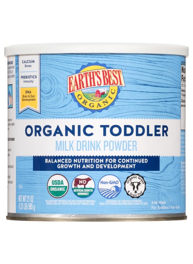 Earth's Best Organic Milk Drink Powder Toddler Formula, 21 oz Canister