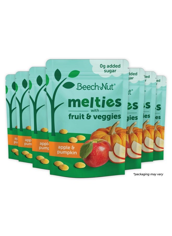 Beech-Nut Melties Baby & Toddler Snack Melts, Apple Pumpkin, 1 oz (7 Pack)