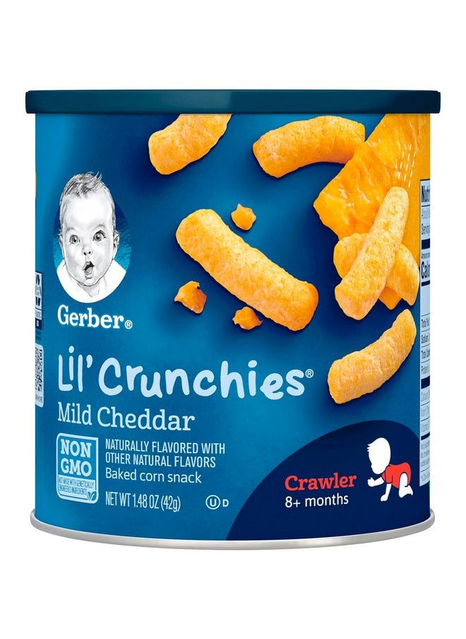 Gerber Lil' Crunchies, Cheddar and Veggie Dip, 1.48 Ounce, 4 Count