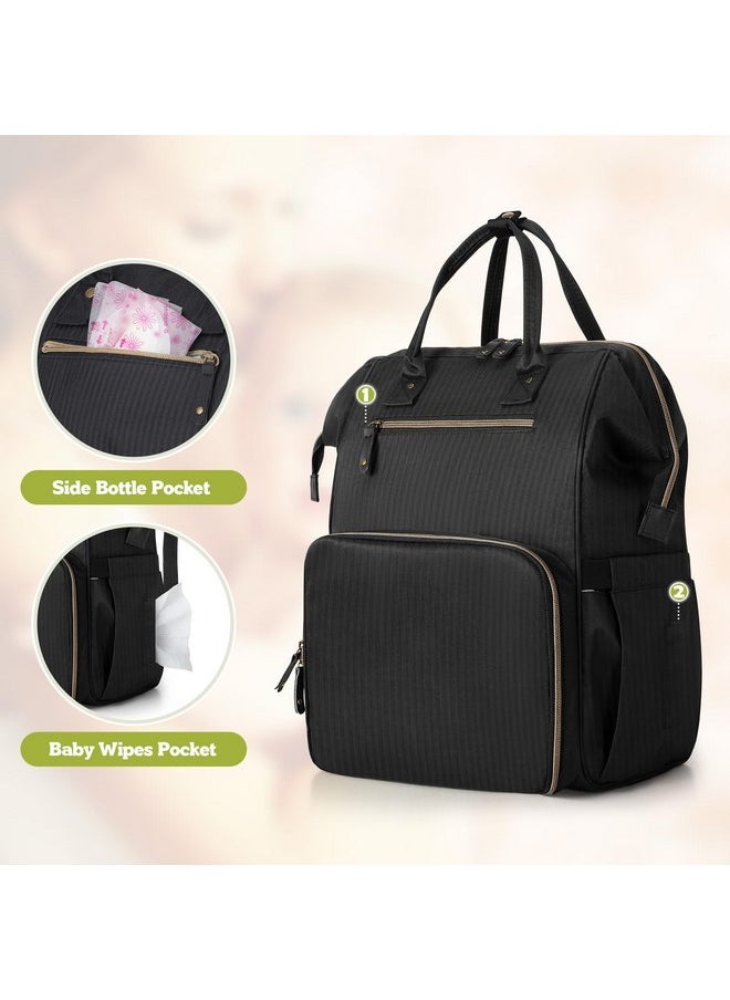 Breast Pump Backpack Compatible with Spectra S1, S2, Medela and Cooler Bag, Breast Pump Bag with Laptop Sleeve, Breast Pump Carrying Diaper Bag for Working Moms, Black
