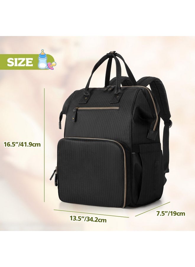 Breast Pump Backpack Compatible with Spectra S1, S2, Medela and Cooler Bag, Breast Pump Bag with Laptop Sleeve, Breast Pump Carrying Diaper Bag for Working Moms, Black