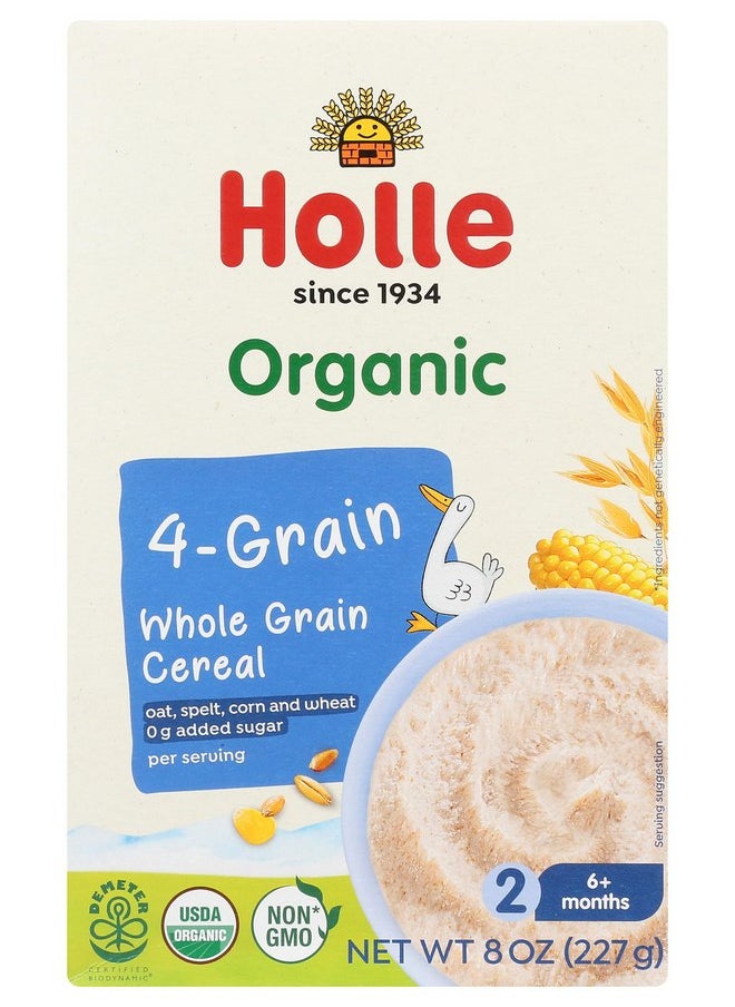 Holle Organic Wholegrain Four Grain Cereal, 8 OZ
