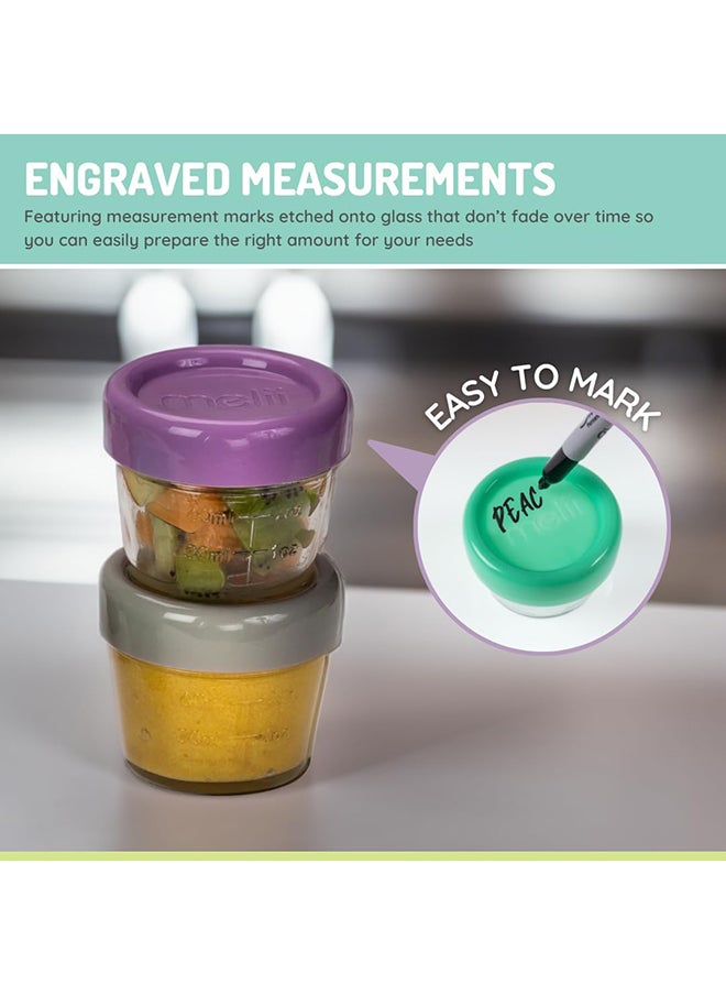 Pack Of 12 Glass Food Container, 4Oz
