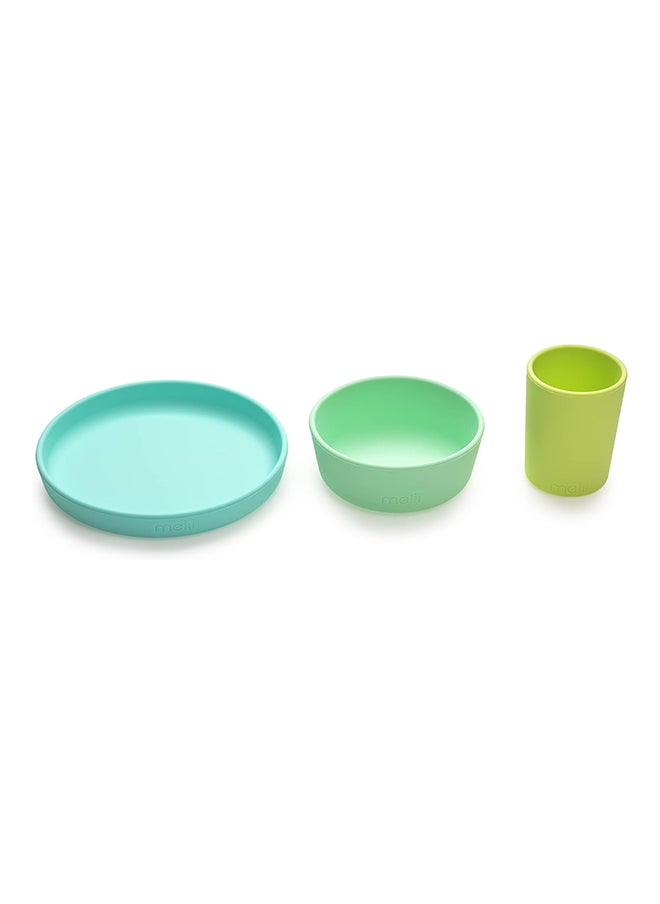 Pack Of 3 Silicone Meal Set For Babies, Toddlers And Kids