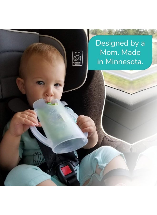 Flipping Holder (Snow White) - The, a mess-free food pouch and juice box holder for babies, toddlers, and kids