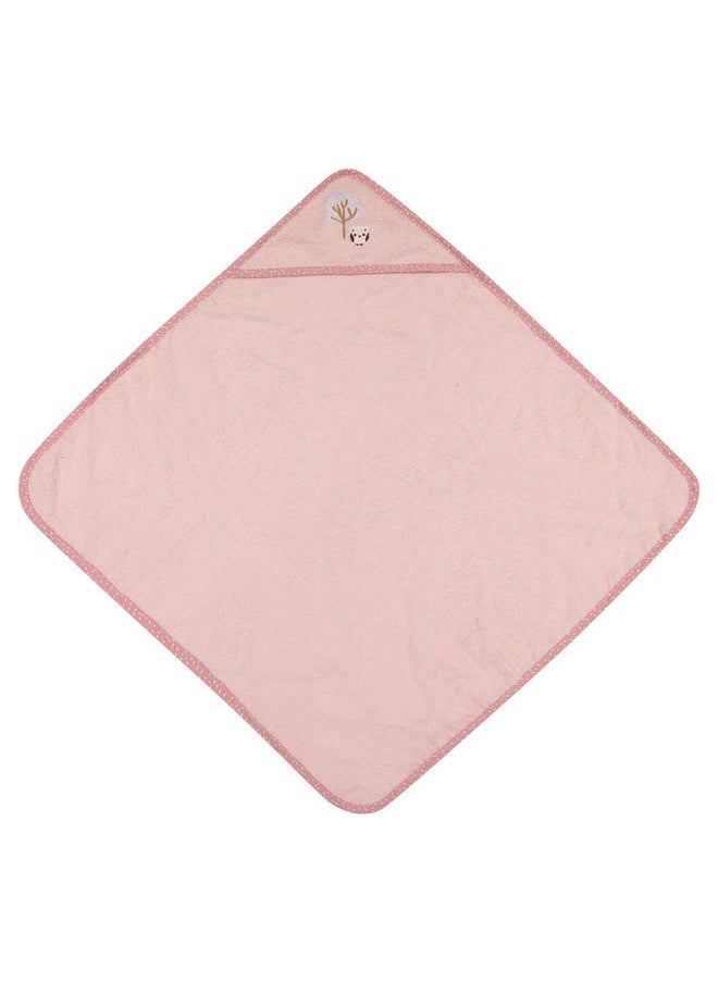 Cudlie Charlotte and Star Premium Hooded Baby Bath Towel with Embroidery, Ultra-Soft Cotton Bath Towel with Hood for Toddlers, Bathrobe Blanket for Children