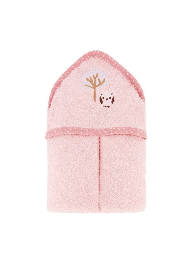 Cudlie Charlotte and Star Premium Hooded Baby Bath Towel with Embroidery, Ultra-Soft Cotton Bath Towel with Hood for Toddlers, Bathrobe Blanket for Children