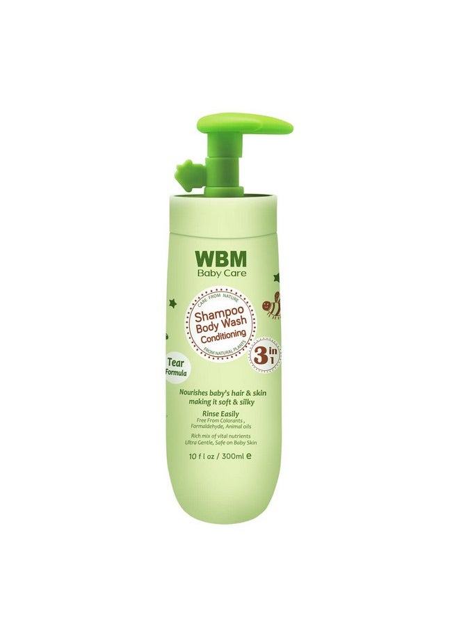 WBM Care Natural Baby Body Wash With Honey, Wheatgerm And Organic Olive Oil - Nourishes Baby Skin | 10 Oz
