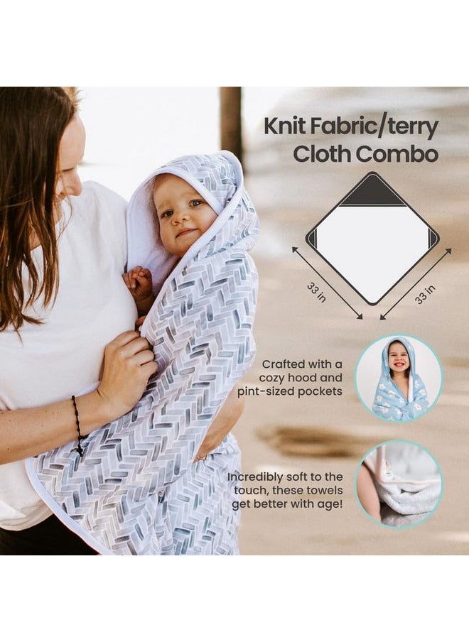 Copper Pearl Hooded Bath Towels Premium Knit/Terry Cloth Baby Towels with Hood, Pockets, and Cool Designs - Great to Gift and Make Bath Time Fun - Baby Bath Towel, Farmstead