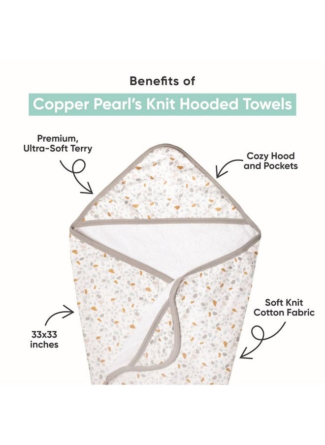 Copper Pearl Hooded Bath Towels Premium Knit/Terry Cloth Baby Towels with Hood, Pockets, and Cool Designs - Great to Gift and Make Bath Time Fun - Baby Bath Towel, Farmstead