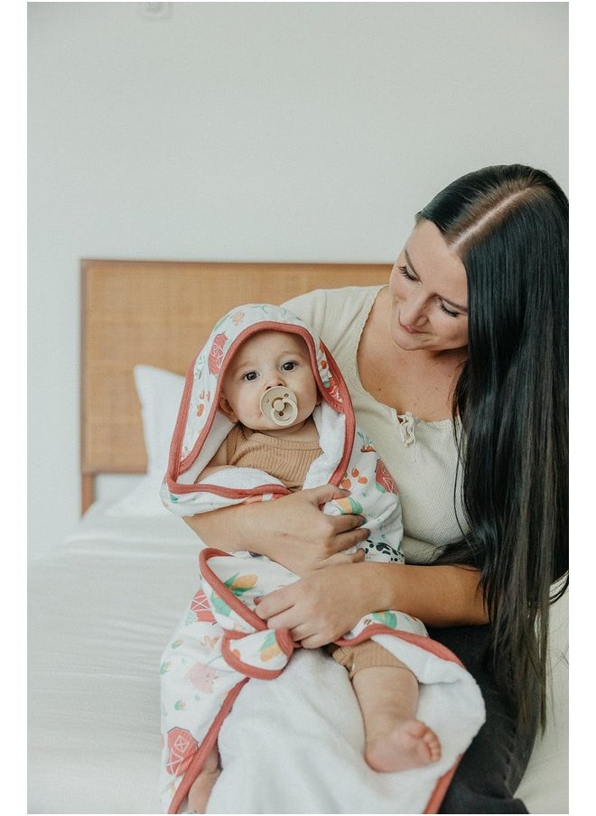 Copper Pearl Hooded Bath Towels Premium Knit/Terry Cloth Baby Towels with Hood, Pockets, and Cool Designs - Great to Gift and Make Bath Time Fun - Baby Bath Towel, Farmstead