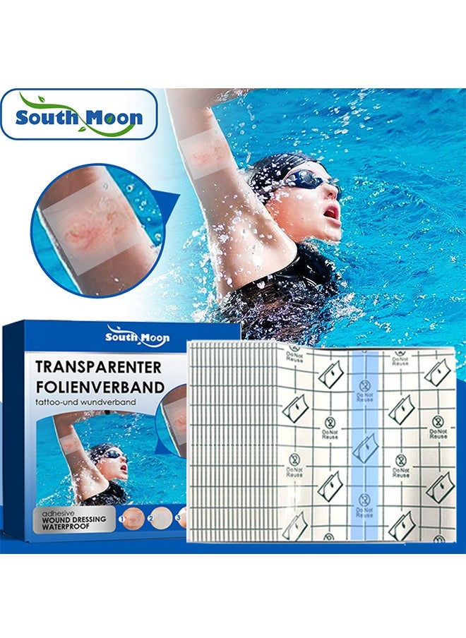 Transparenter Folienverband Transparent Waterproof Patch, Stretch Adhesive Bandages, Tattoo Protective Transparent Film 20 Pcs
