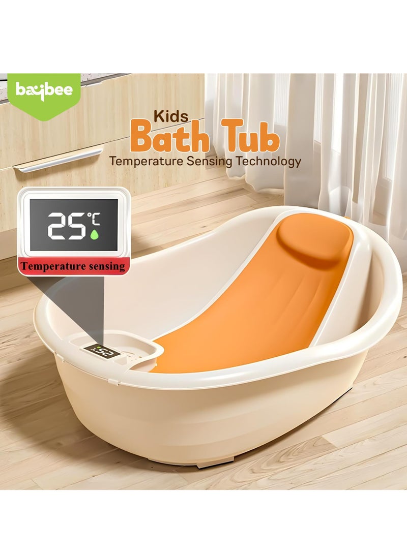 Baybee Baby Bath Tub for Kids, Baby Bath Seat Mini Swimming Pool, Kids Bather for Baby with Non-Slip Base, baby bath tub for kids 0 to 2 years (Orange)