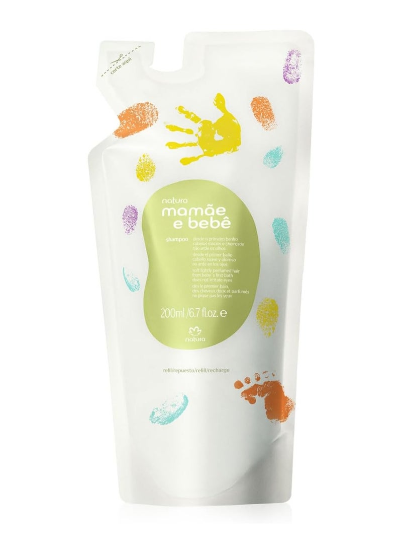 Mamae E Bebe - Shampoo 200 ml - Refill Mom & Baby Collection - Shampoo