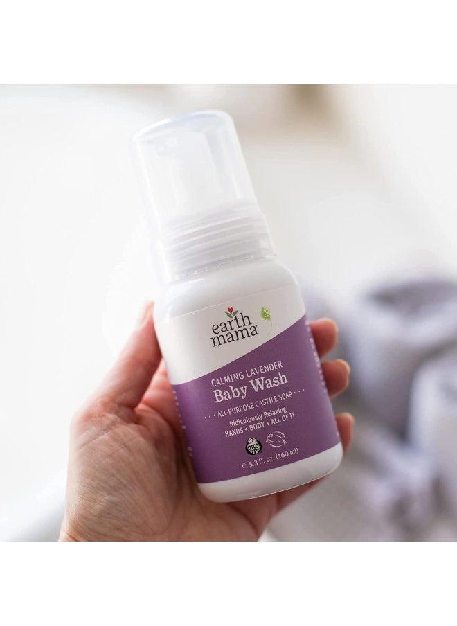 Earth Mama Calming Lavender Foaming Hand Soap | All-Purpose Castile Body Wash, 5.3-Fluid Ounce