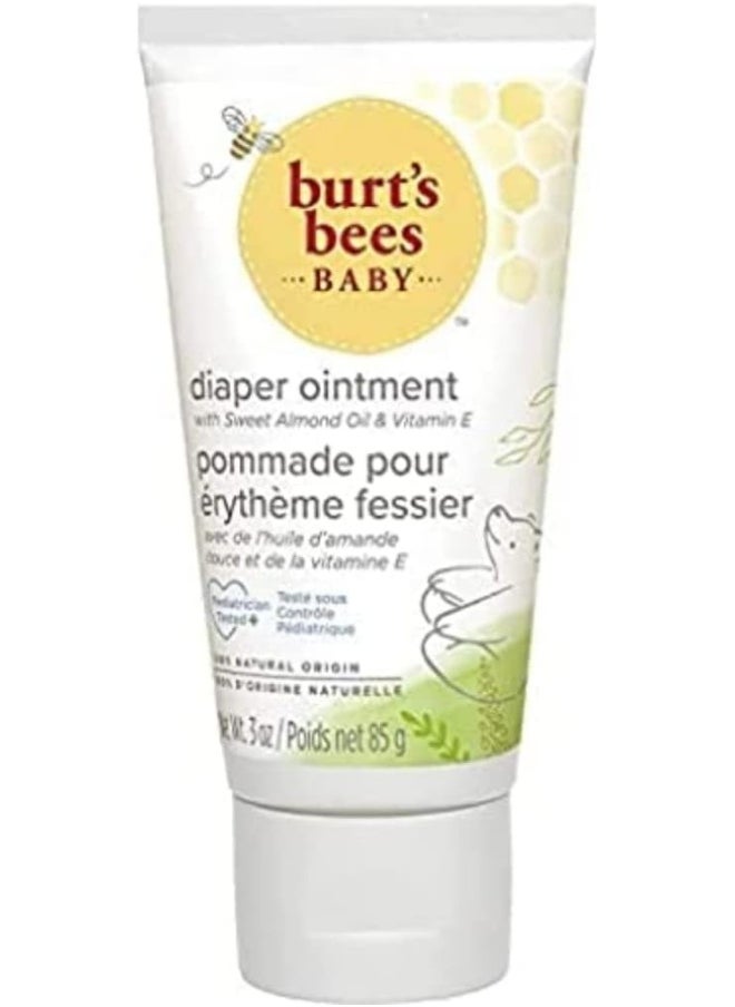 Burt's Bees Baby Nappy Cream, Diaper Ointment For Nappy Rash, With 40% Maximum Strength Zinc Oxide, 85g