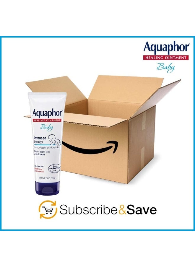 Aquaphor Baby Healing Ointment - For Chapped Skin, Diaper Rash And Minor Scratches - 7 Oz. Tube