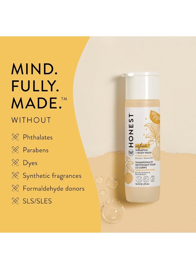 The Honest Company, Refresh Shampoo + Body Wash, Citrus Vanilla, 10 fl oz (295 ml)