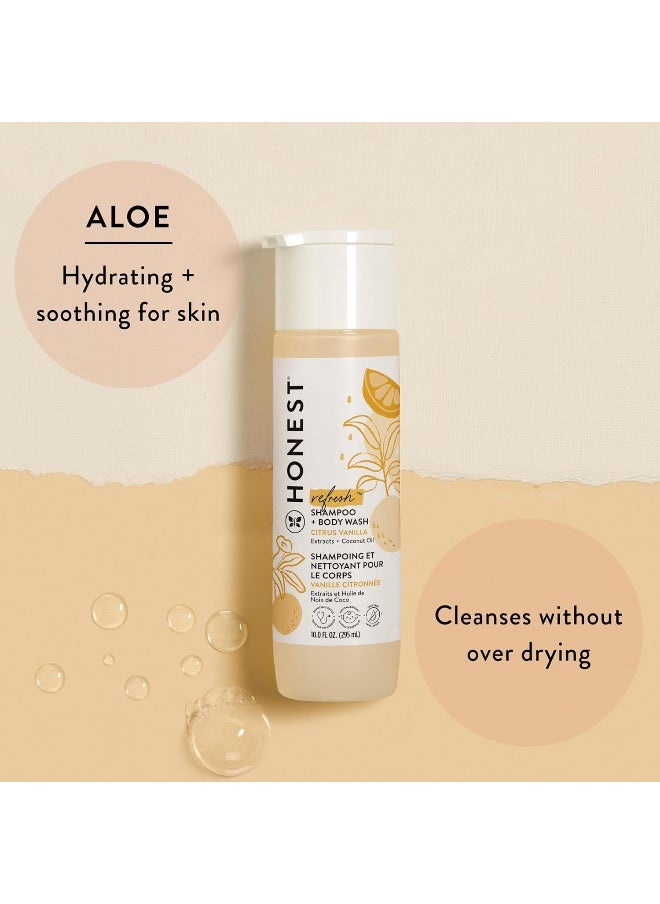 The Honest Company, Refresh Shampoo + Body Wash, Citrus Vanilla, 10 fl oz (295 ml)