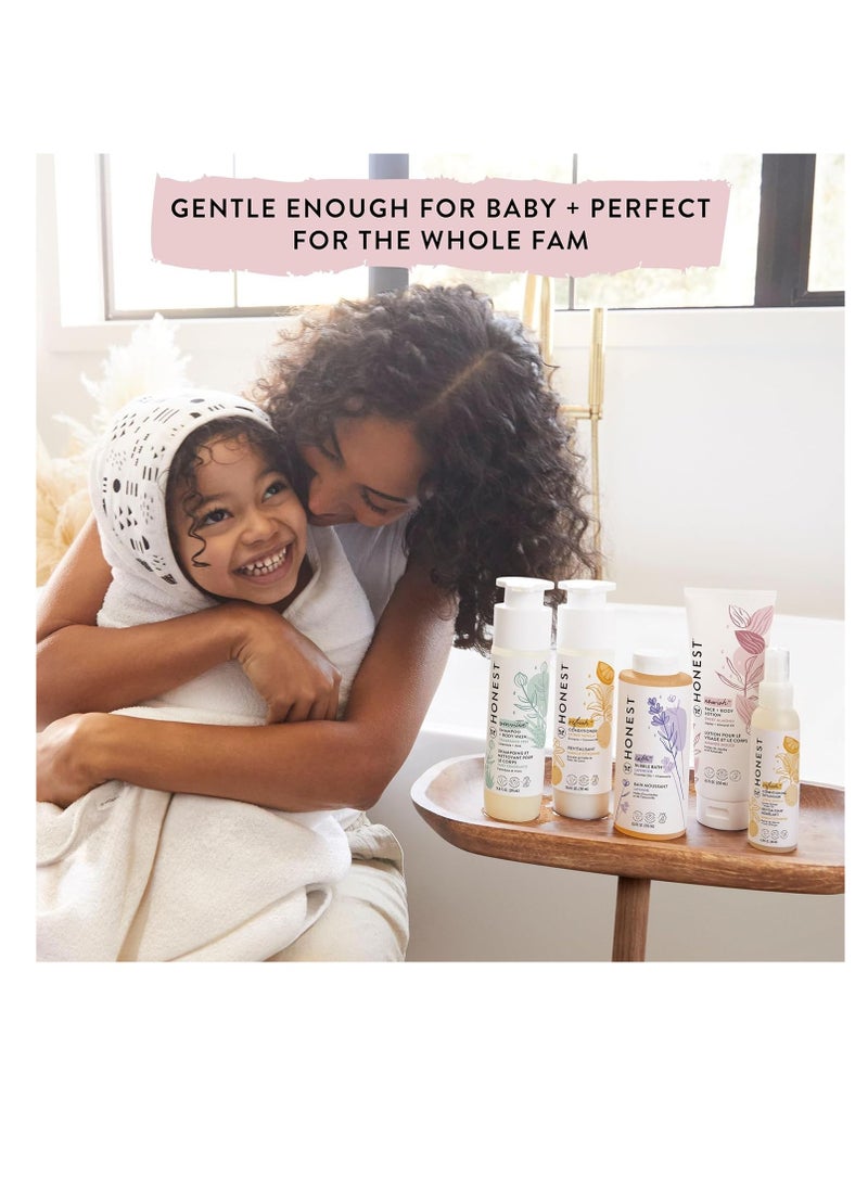 The Honest Company 2-in-1 Cleansing Body Conditioner | Gentle for Baby | Naturally Derived, Vegan, Hypoallergenic | Sweet Almond Nourish, 7 fl oz