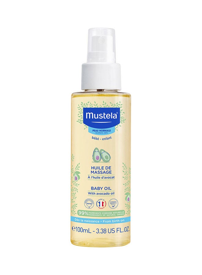 Hypoallergenic Baby Massage Oil With Avocado Oil 100Ml + Vitamin Barrier Cream 10Ml (free) + Cleansing Gel 50Ml (free)