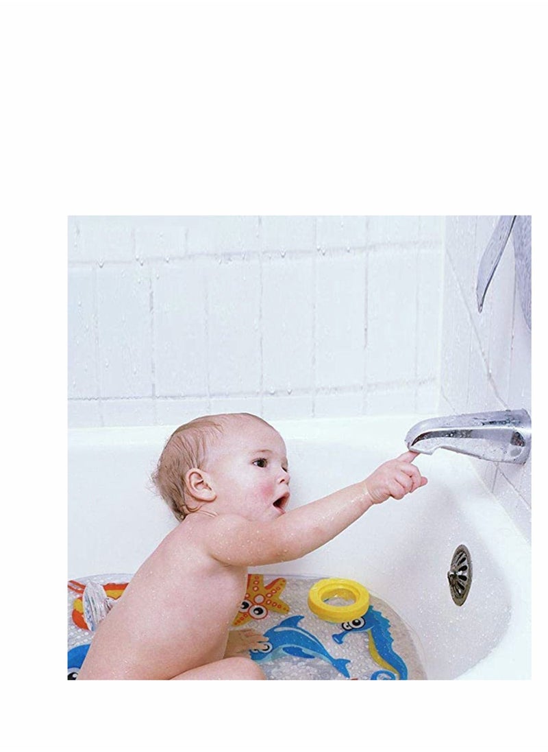 Baby Bath Mats 39cmx69cm Baby Bath Mat Anti-Slip PVC for Toddlers Children Baby Floor Tub Mats Shower Mat Non Slip Anti Mould