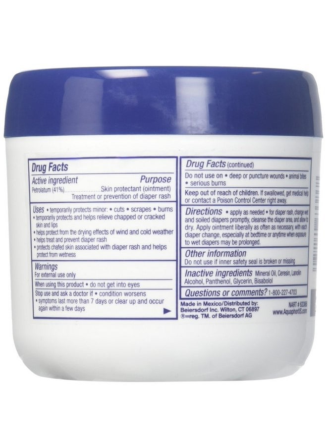 Aquaphor Baby Healing Ointment Advanced Therapy Skin Protectant, 14 Ounce, Pack of 3