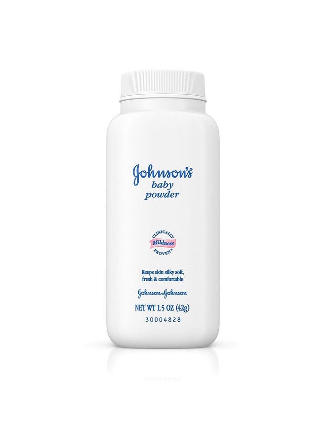 JOHNSON'S Baby Powder, Travel Size 1.50 oz (Pack of 2)