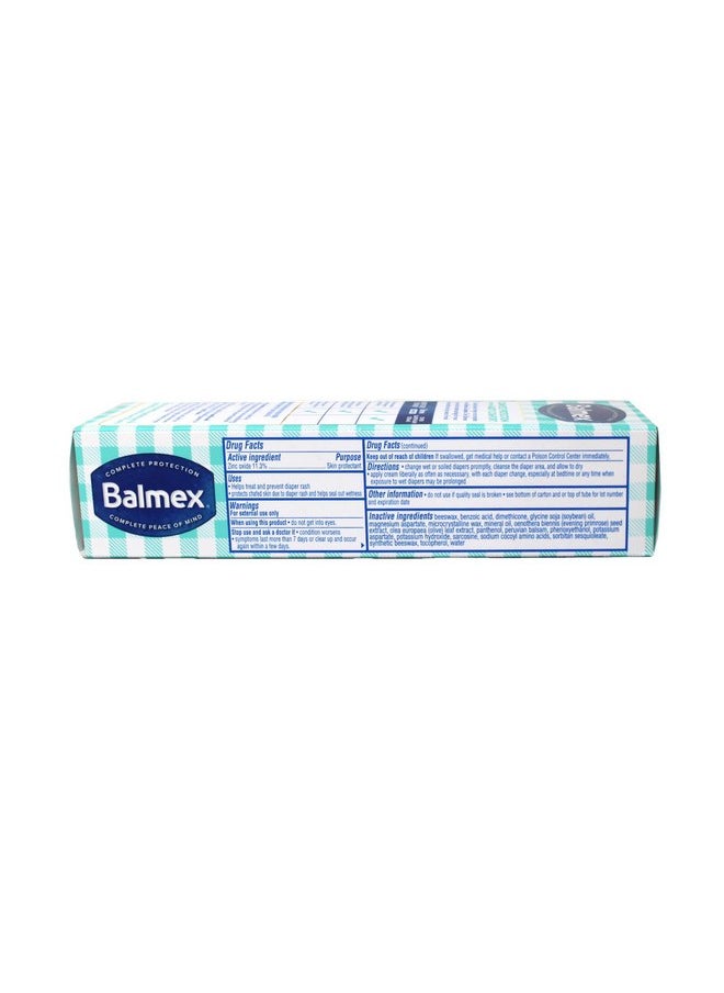 Balmex Diaper Rash Cream with Zinc Oxide 4 OZ