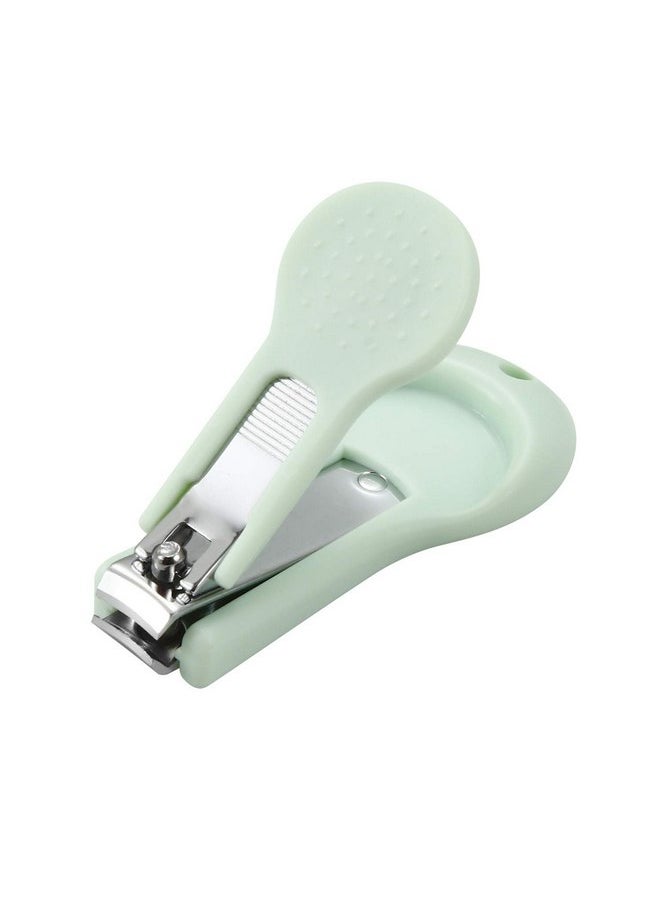 PandaEar Baby Nail Manicure Pedicure Grooming Care Kit (4 Pack)| Clippers Scissors File Tweezers | Newborn Infant Toddler Kids|1 Months Plus (Green)