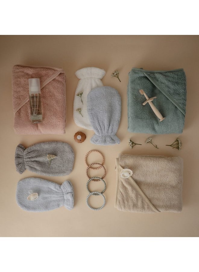 mushie Baby Hooded Towel | Organic Cotton (Blush)