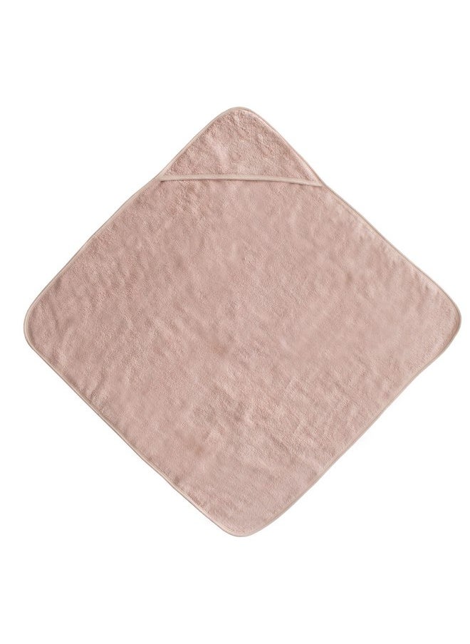 mushie Baby Hooded Towel | Organic Cotton (Blush)