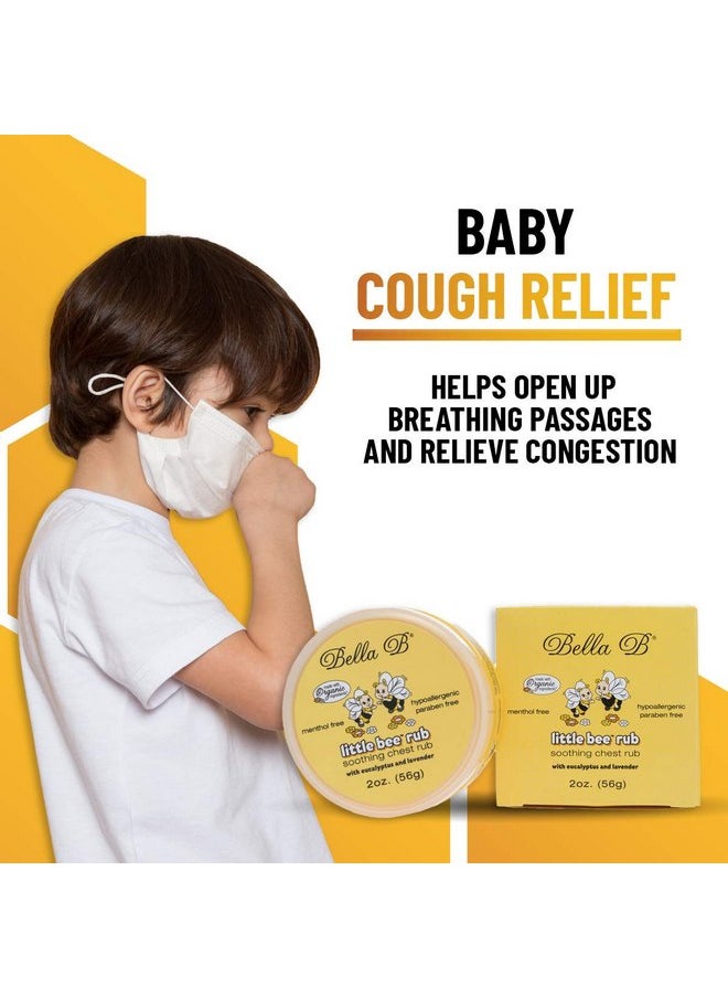 Bella B Bundle Chest Rub 2 oz & Baby Massage Oil 3.3 oz - Baby Chest Rub - Baby Vapor Rub - Baby Oil Organic - Organic Baby Oil - Eucalyptus Chest Rub - Baby Oil Rub - Hypoallergenic Massage Oil, 2 piece set