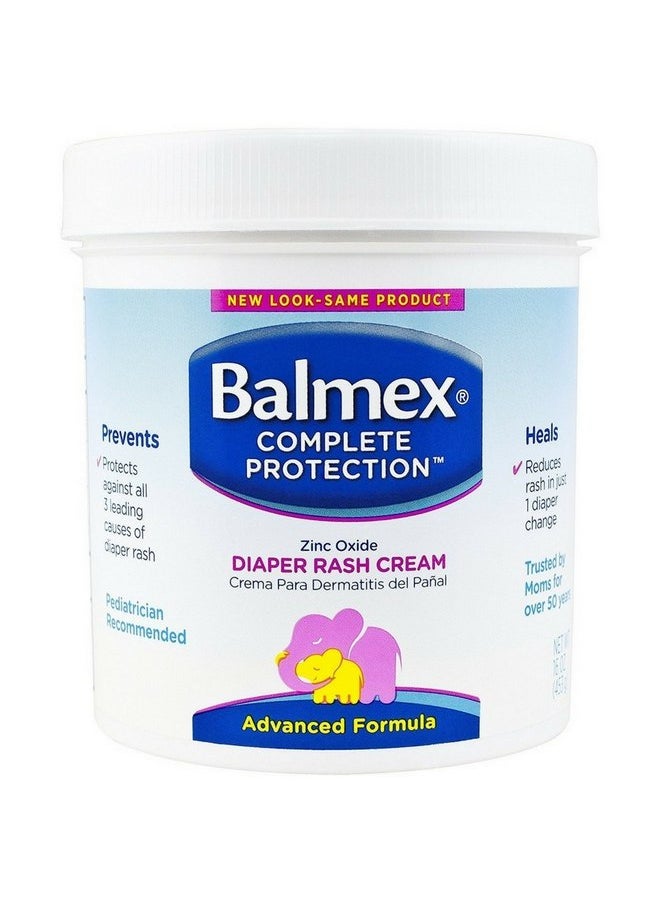 Balmex Diaper Rash Cream With Zinc Oxide 16 oz (Pack of 2)