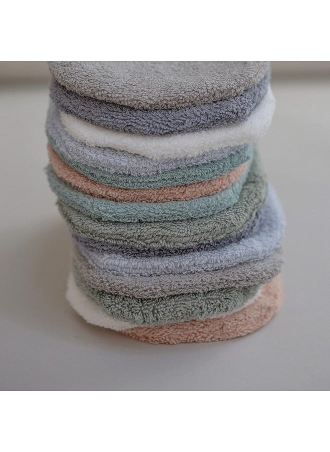 mushie Baby Bath Mitt | Organic Cotton | Pack of 2 (Fog)