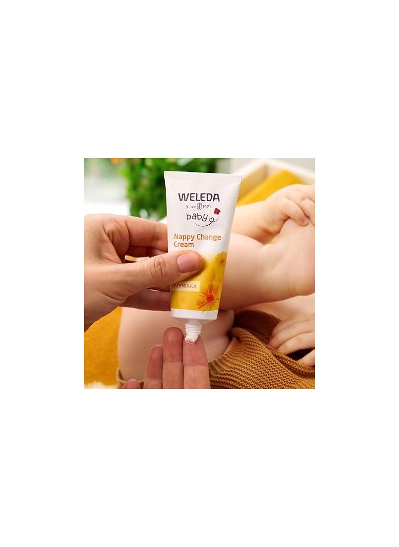 Weleda Nappy Cream with Calendula, Barrier Cream for Baby, Lanolin, Dermatologically Tested, Gentle Protection, 100% Certified Natural, 30 ml