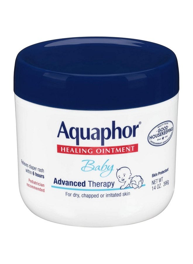 Aquaphor Baby Healing Ointment, Advanced Therapy 14 oz (Pack of 2)