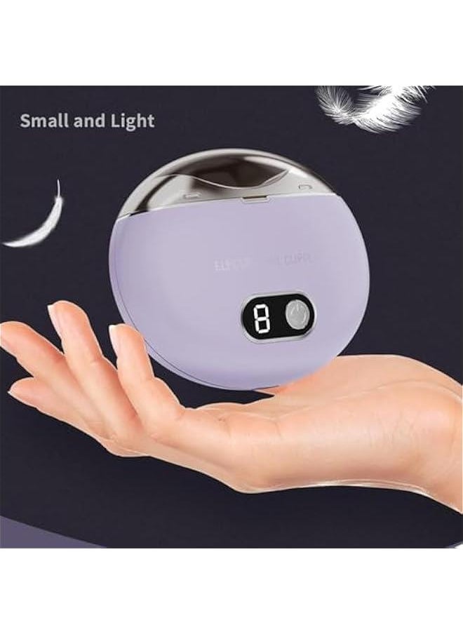 Electric Nail Clipper, USB Rechargeable Automatic Nail Clipper with Power Display, 3-Speed Adjustment Electric Toenail Clippers, Ultraviolet Disinfection Electric Nail Clipper Baby