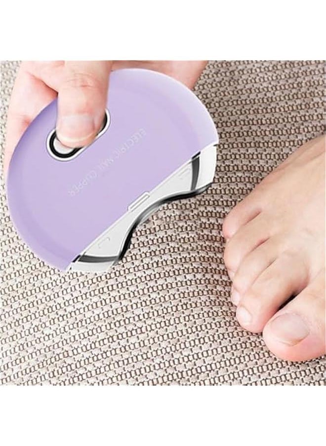 Electric Nail Clipper, USB Rechargeable Automatic Nail Clipper with Power Display, 3-Speed Adjustment Electric Toenail Clippers, Ultraviolet Disinfection Electric Nail Clipper Baby