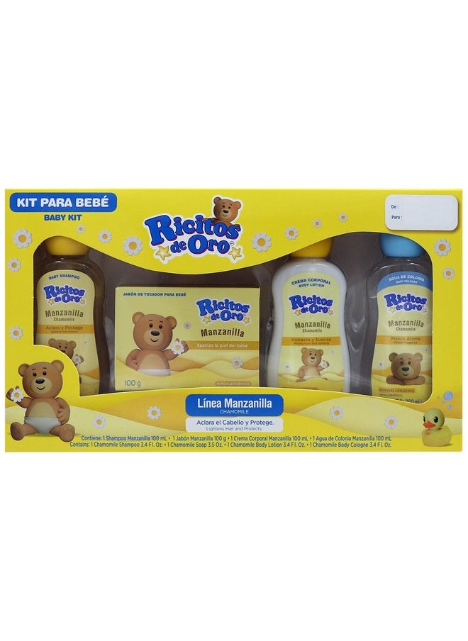 Baby Kit, Chamomile, Hypoallergenic Products, Chamomile Shampoo, Bar Soap, Body Lotion, Body Cologne, 4 Products Inside, One Kit