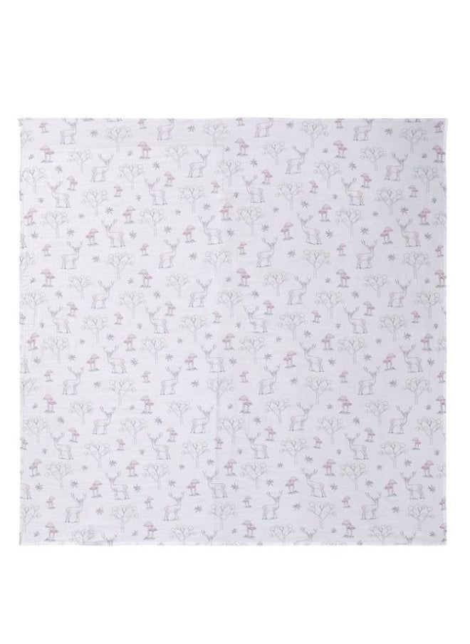 Cozy, Absorbent, Skin-Friendly Breathable Premium Baby Muslin Swaddle Blanket, 120 X 120 CM