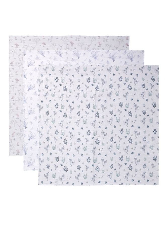 Cozy, Absorbent, Skin-Friendly Breathable Premium Baby Muslin Swaddle Blanket, 120 X 120 CM