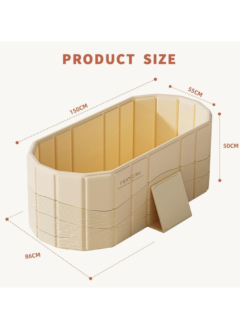 Household Sauna Bathtub, No Installation Required, Folding Bathtub, For Hot Ice Bath, Soaking Type, SPA, Bathtub, For Adults & Children, Indoor, Bathtub, Thermal, Compact, Convenient Storage