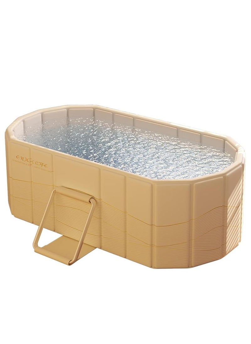 Easy-Setup Portable Folding Bathtub with Lid - Perfect for Home, Balcony, or Patio Use, Portable Bathtub