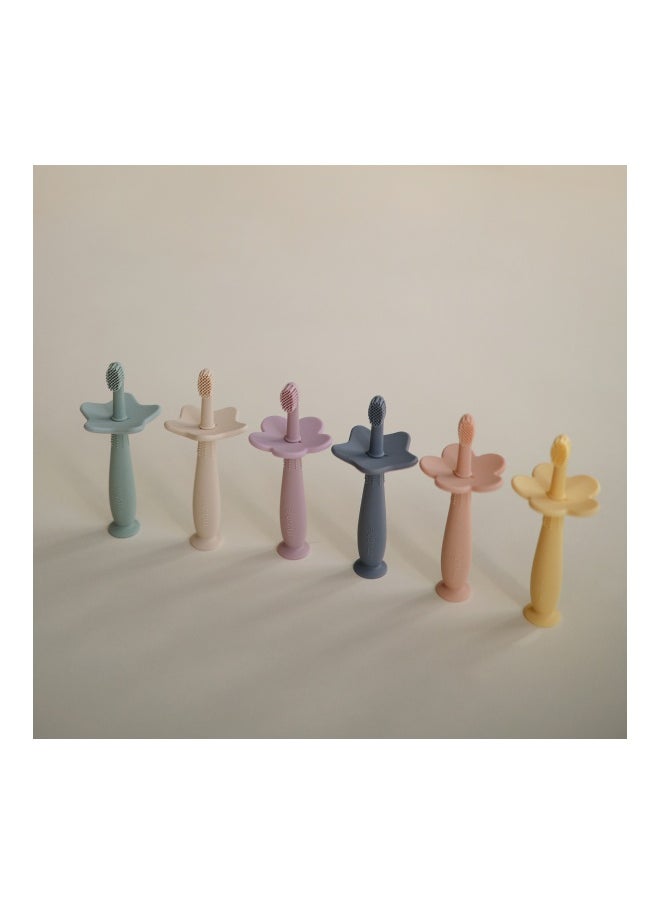 Mushie Flower Training Toothbrush Blush
