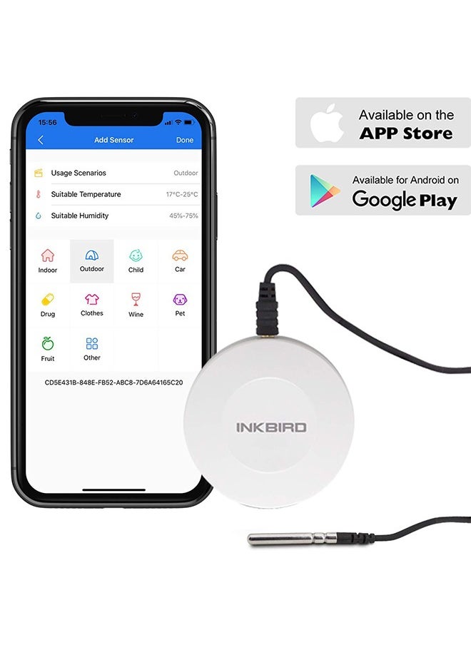 Inkbird IBS-TH1 Wireless Temperature and Humidity Monitor Thermometer and Hygrometer for Android and IOS Phone