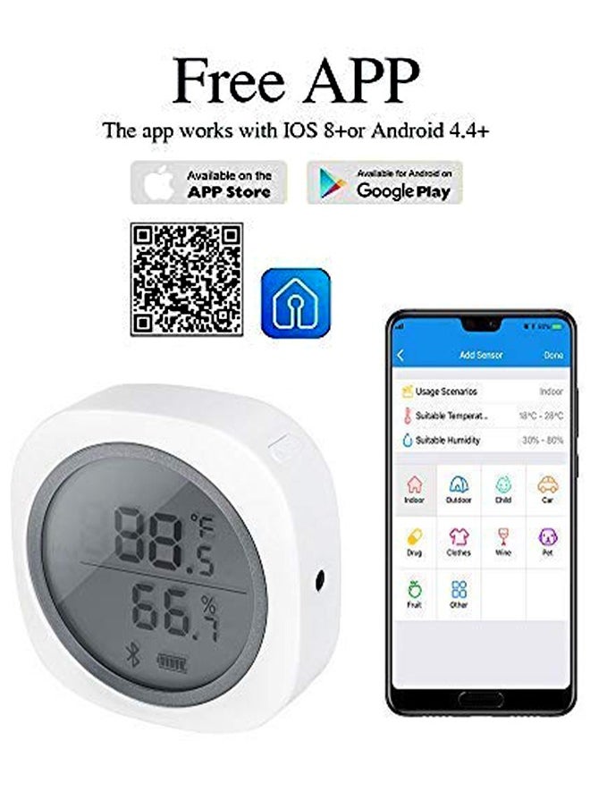 INKBIRD Smart Sensor Data Logger Wireless Temp RH Monitor Device Android iPhone Temperature Humidity Recorder Thermometer Hygrometer IBS-TH1 Plus Humidor Basement Guitar Greenhouse